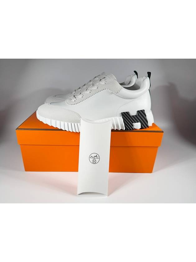 Bouncing Low Top Sneakers White - HERMES - BALAAN 10