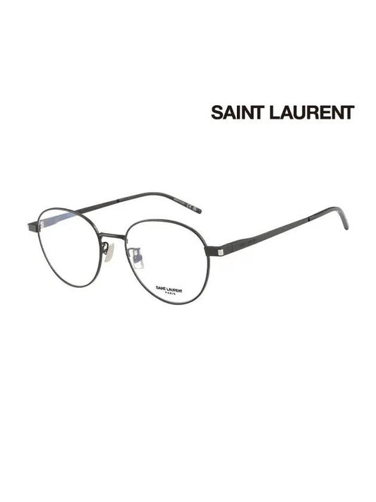 Round Metal Eyeglasses Black - SAINT LAURENT - BALAAN 1