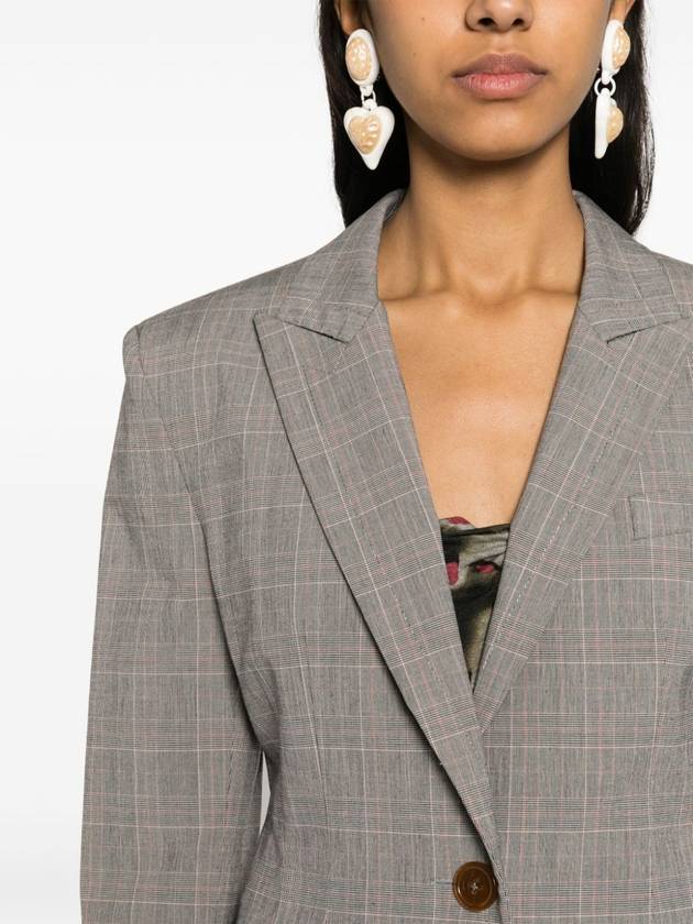 Women's Single Breasted Tailored Jacket Grey - VIVIENNE WESTWOOD - BALAAN 5