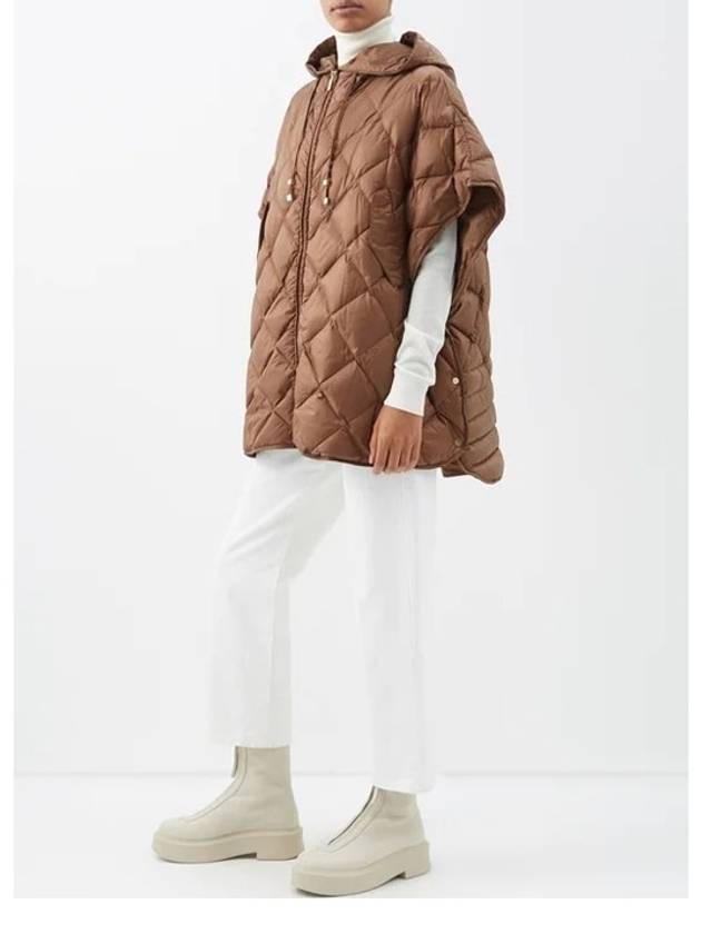 The Cube Treman Quilted Short Sleeve Canvas Cape Beige - MAX MARA - BALAAN 6
