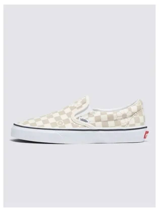 Official Floral Checkerboard Classic Slip on VN0009Q7CD31 - VANS - BALAAN 1