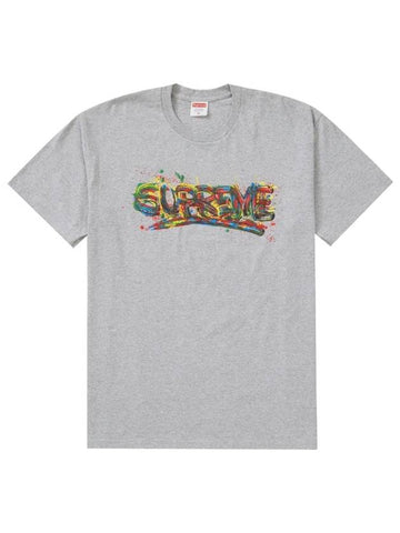 paint logo short sleeve tshirt paint logo gray - SUPREME - BALAAN 1