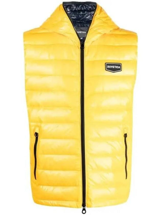 logo patch MILODI hooded lightweight padded vest - DUVETICA - BALAAN 1