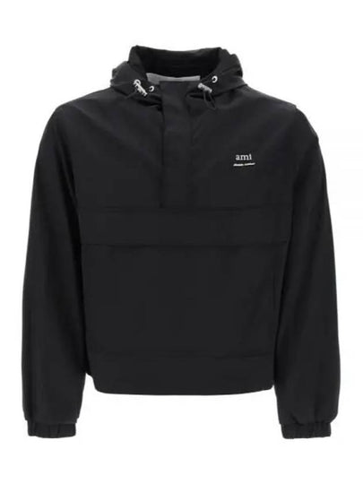 Alexandre Mattiussi Windbreaker Hoodie Black - AMI - BALAAN 2