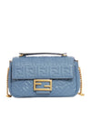 Baguette Medium Nappa Leather Chain Shoulder Bag Blue - FENDI - BALAAN 1