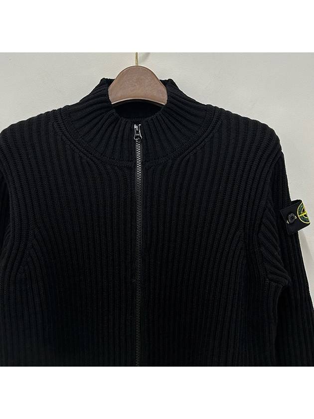 Kids Waffen Patch Zip up Cardigan 6 8 Black 7916512C2 V0029 - STONE ISLAND - BALAAN 4