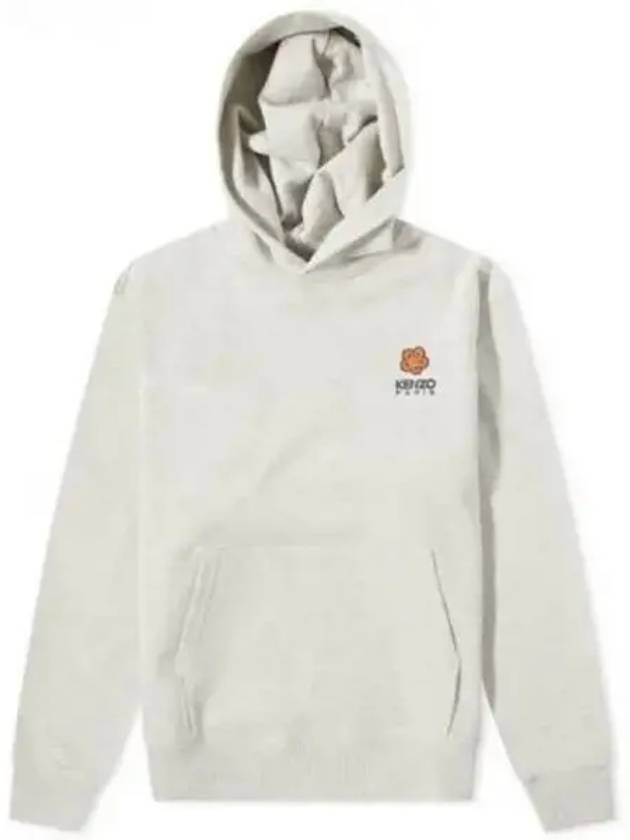 Boke Flower Crest Cotton Classic Hoodie Grey - KENZO - BALAAN 2