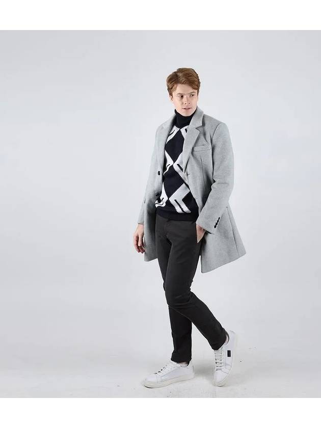 Single three button gray winter coat WHAN CO107 - IKALOOOK - BALAAN 1