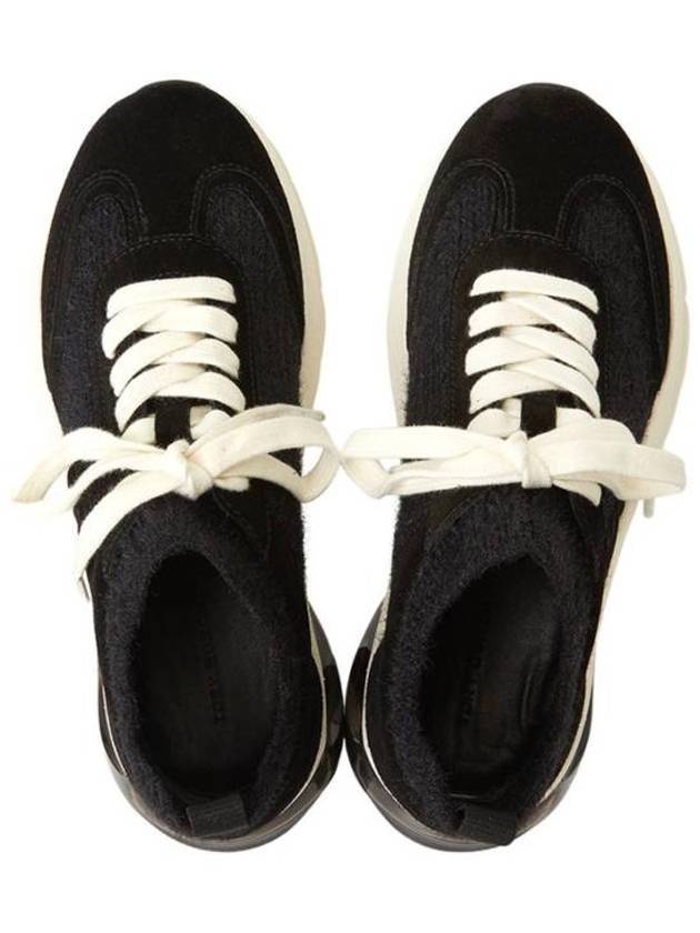 Good Luck Knit Low Top Sneakers Black - TORY BURCH - BALAAN 3