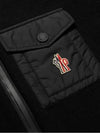 Granoble Logo Applique Shell Trim Wool Blend Zip Up Hood Black G2 097 9B00012 A9462 999 - MONCLER - BALAAN 5