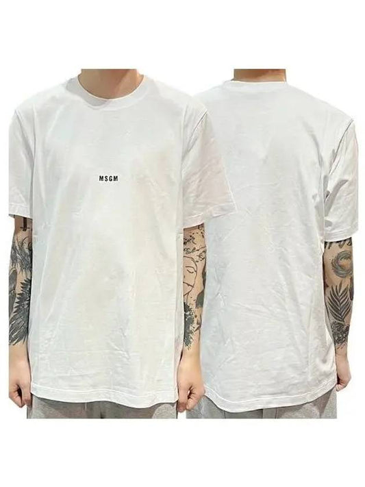 Mini logo print short sleeve t shirt 200 1094445 - MSGM - BALAAN 1