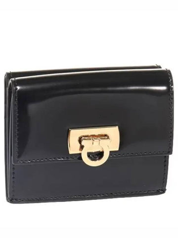 Ferragamo Gancini Lock Compact Wallet - SALVATORE FERRAGAMO - BALAAN 1