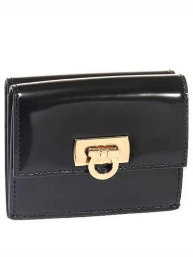 Ferragamo Gancini lock compact wallet bi fold - SALVATORE FERRAGAMO - BALAAN 1