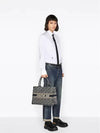 Oblique Medium Book Tote Bag Beige Navy - DIOR - BALAAN 4