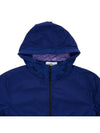 Men's Wappen Patch Naslan Watro Hooded Jacket Ultra Marine Blue - STONE ISLAND - BALAAN 4