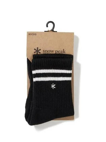 Astarisk Crew Socks Black S23SUFSO80 - SNOW PEAK - BALAAN 1