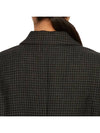 2-In-1 Houndstooth Mohair Wool Jacket Grey - DIOR - BALAAN 10