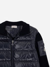 padded wool cardigan navy blue 23FW - MONCLER - BALAAN 5