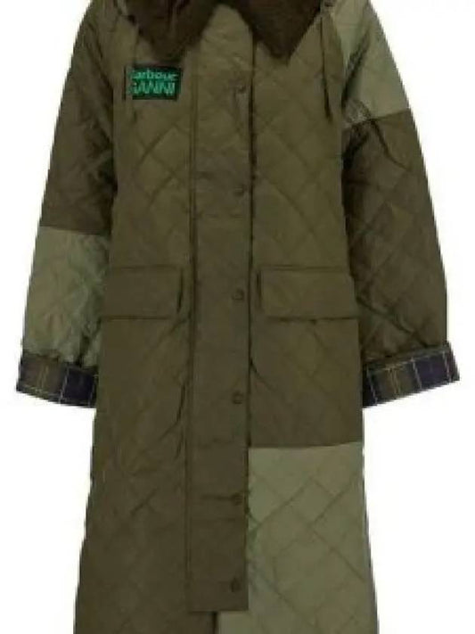 Ganni Burgley Quilted Padding Green - BARBOUR - BALAAN 2