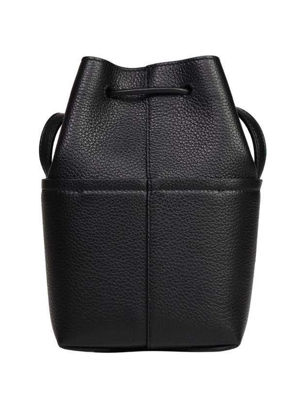 Gancini Mini Bucket Bag Black - SALVATORE FERRAGAMO - BALAAN 3