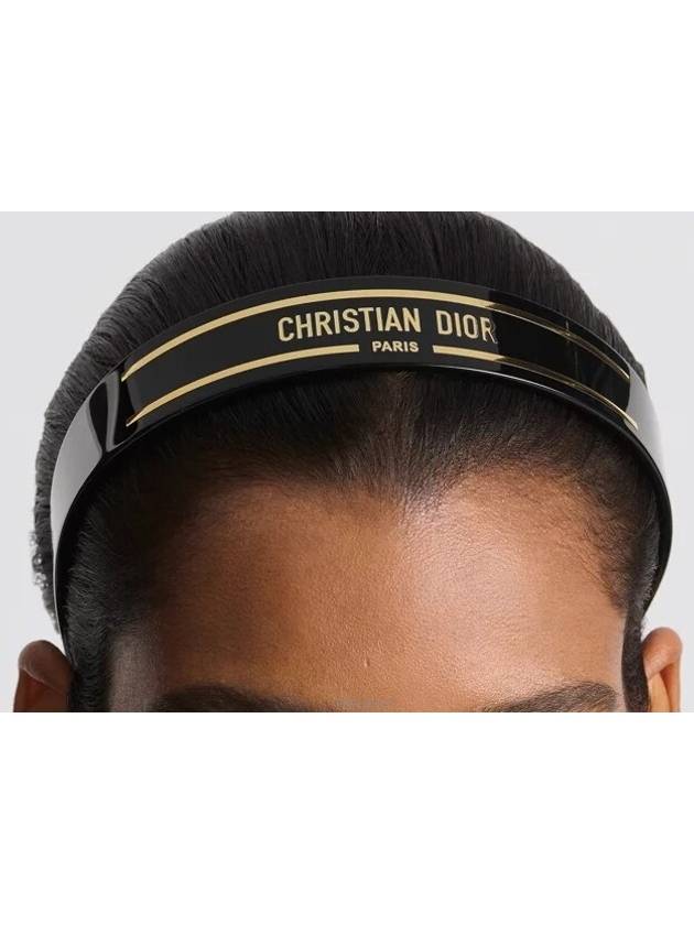 DiorSignature Hairband Black Acrylic - DIOR - BALAAN 3