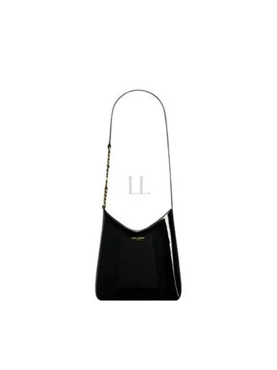 Rendez Vous Patent Leather Mini Hobo Shoulder Bag Black - SAINT LAURENT - BALAAN 2