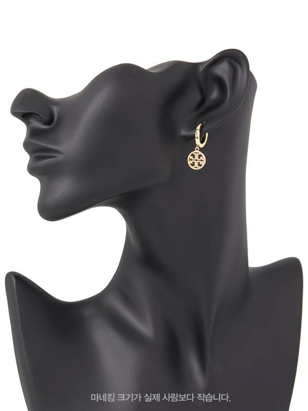 Miller Huggie Hoop Earrings Gold - TORY BURCH - BALAAN 6