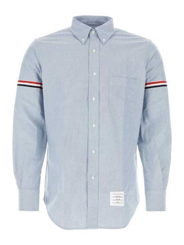 Armband Oxford Long Sleeve Shirt Light Blue - THOM BROWNE - BALAAN 2