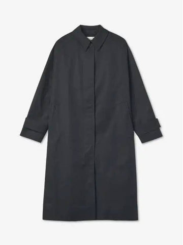 Holin oversized trench coat dark navy HOLINSNW628DARKNAVY - STUDIO NICHOLSON - BALAAN 1