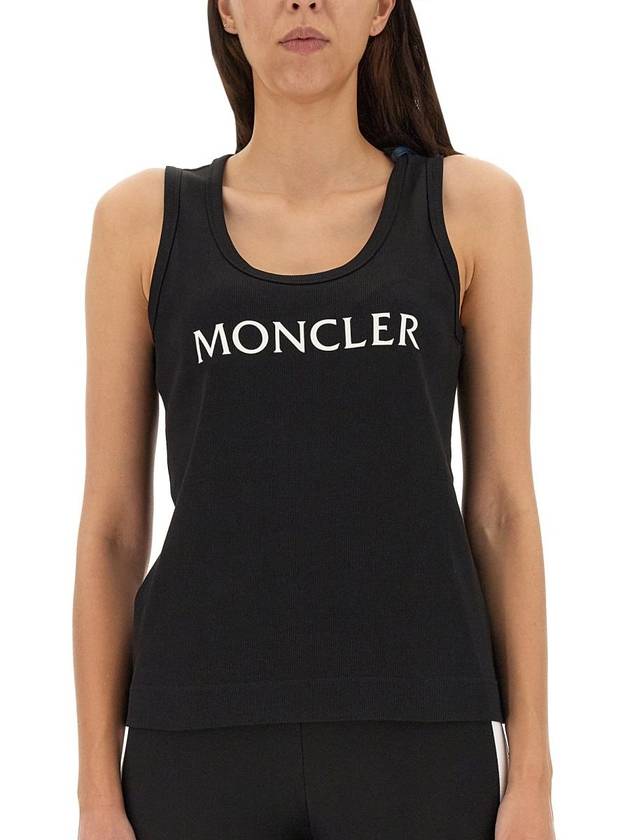 Moncler Top With Logo Print - MONCLER - BALAAN 4