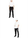 Logo Series Cotton Track Pants Black - EMPORIO ARMANI - BALAAN 3