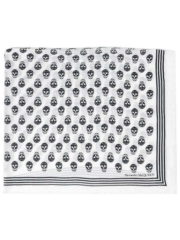 Biker Skull Scarf White - ALEXANDER MCQUEEN - BALAAN 2