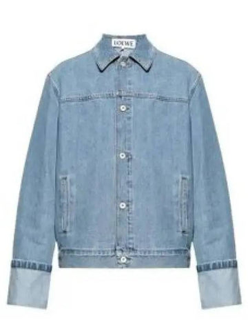 Fisherman turn up jacket in denim H526Y11X55 4774 Denim 1138719 - LOEWE - BALAAN 1