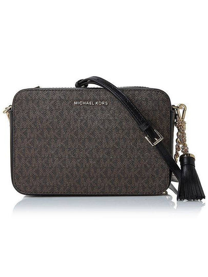 Jet Set Medium Camera Cross Bag Black Brown - MICHAEL KORS - BALAAN 2