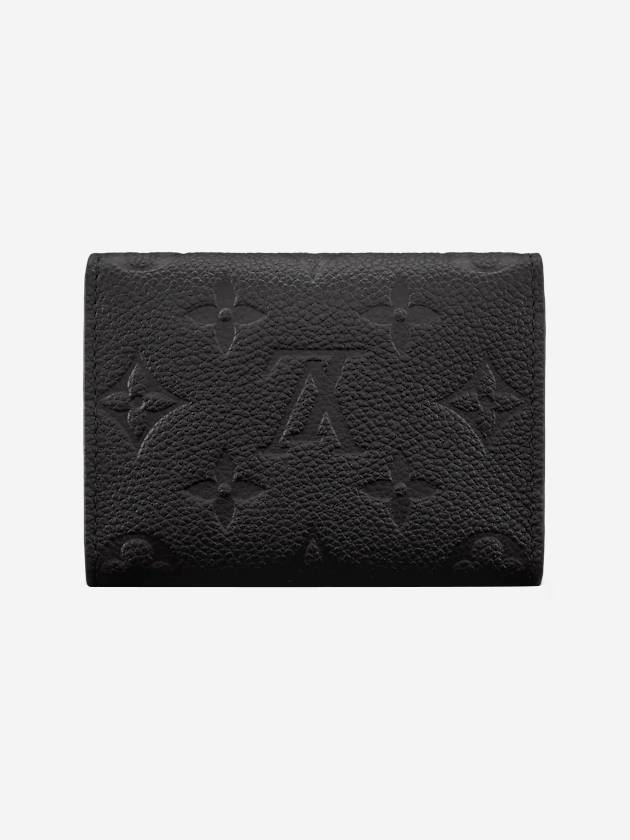 Monogram Embossed Leather Card Wallet Black - LOUIS VUITTON - BALAAN 3