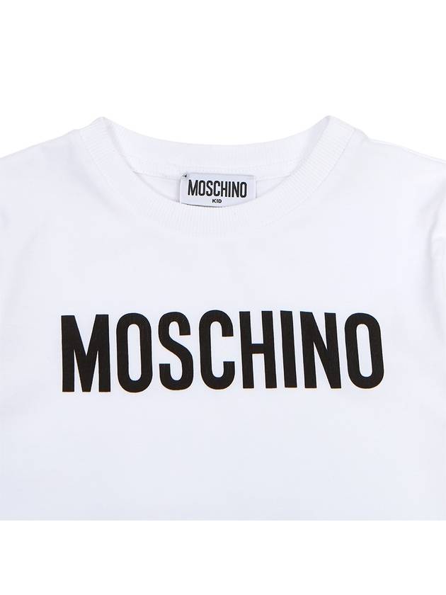 Kids short sleeve t shirt HQM03T LBA10 10101 Adults can wear - MOSCHINO - BALAAN 3