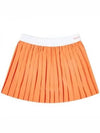 New Serif Pleated Skirt Orange - SPORTY & RICH - BALAAN 2