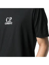 Logo Crew Neck Short Sleeve T-Shirt Black - CP COMPANY - BALAAN 7