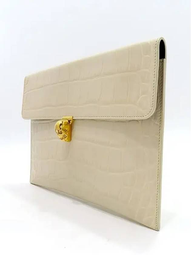 ivory clutch bag - ALEXANDER MCQUEEN - BALAAN 3