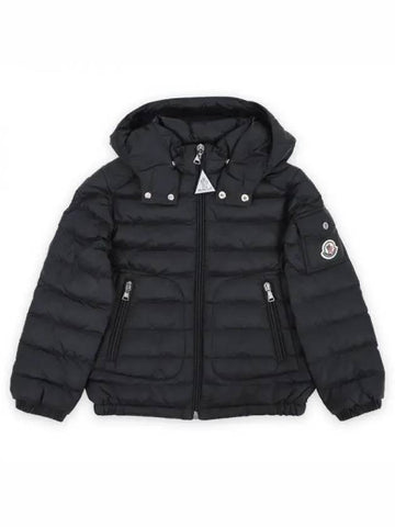 Kids LAUROS Hooded Down Jacket Black 1A00031 595FE 999 8 10A 1064439 - MONCLER - BALAAN 1