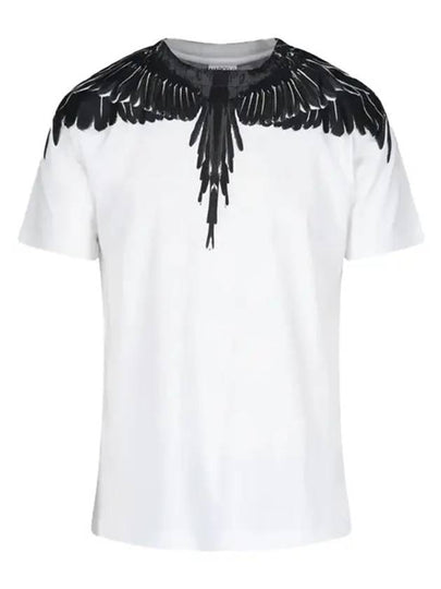 Men's Icon Wings Short Sleeve T-Shirt White - MARCELO BURLON - BALAAN 2