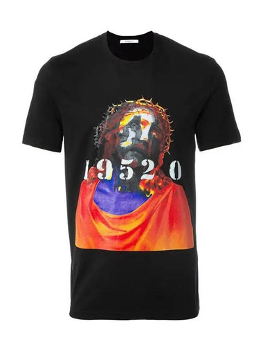 11th Anniversary Jesus Multicolor TShirt Black 7133 651 001 - GIVENCHY - BALAAN 1