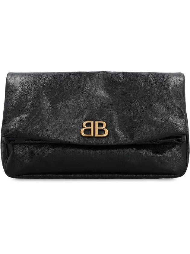 24 ss leather clutch WITH FRONTAL BB monogram 7861982AAR81000 B0651092328 - BALENCIAGA - BALAAN 3