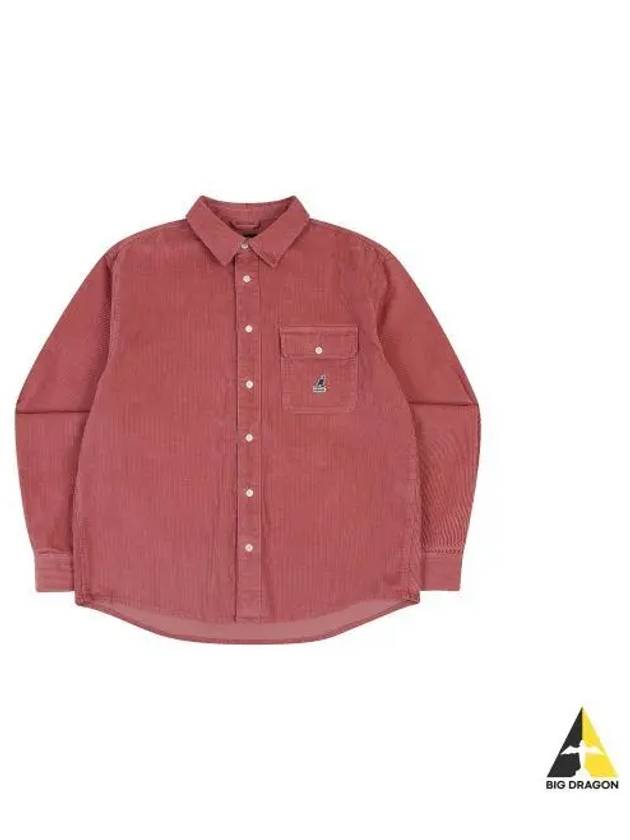 Classic Logo Corduroy Shirt 7060 Pink - KANGOL - BALAAN 1