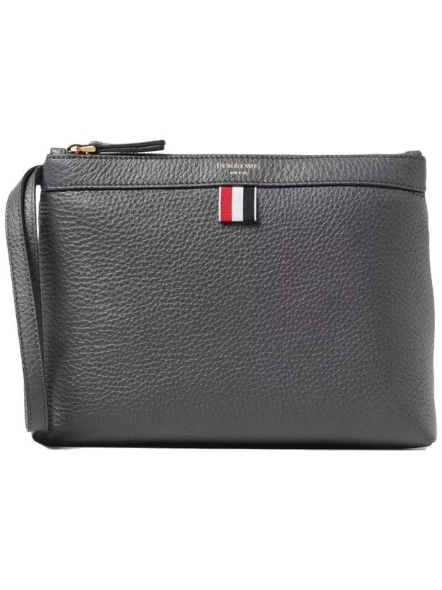 Beauty Pouch Bag Grey - THOM BROWNE - BALAAN 2