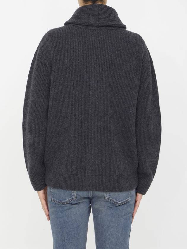 Wool And Cashmere Cardigan - ROBERTO COLLINA - BALAAN 4