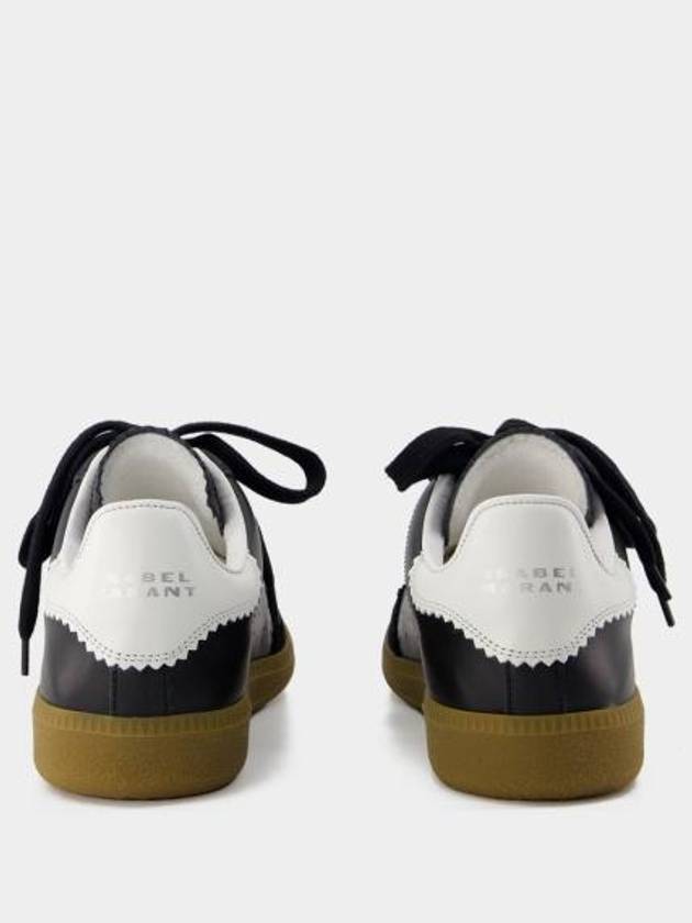 Bryce Logo Tab Low Top Sneakers Black - ISABEL MARANT - BALAAN 4