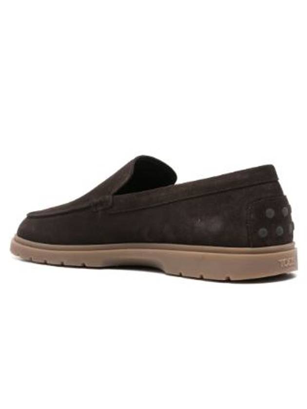 Suede Slipper Loafers Brown - TOD'S - BALAAN 4