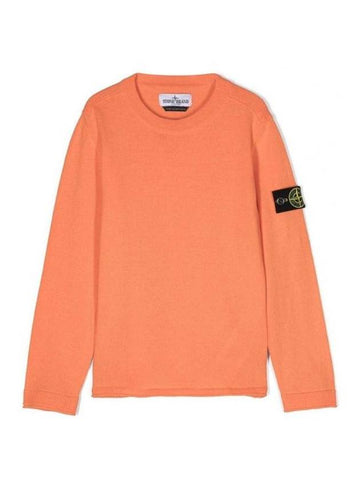 Kids 505B9 Crewneck Knit Top Orange - STONE ISLAND - BALAAN 1