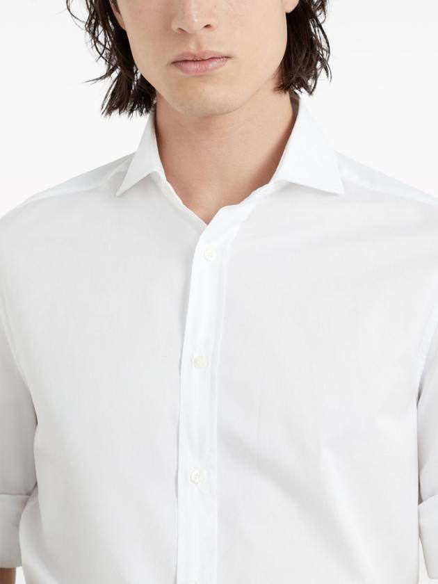 23 ss Shirt WITH Spread Collar M0UC40028 C159 BIANCO B0170006843 - BRUNELLO CUCINELLI - BALAAN 3